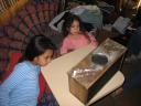 Examining the box